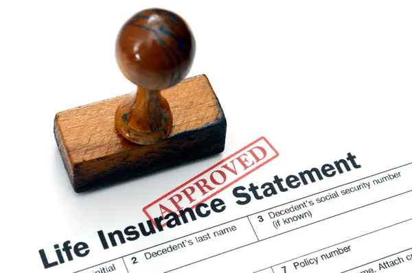 Life insurance - approved — Stock Photo, Image