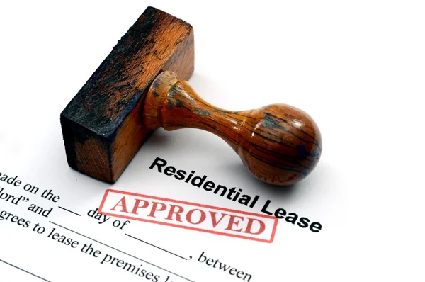 Residential lease - approved — Stock Photo, Image