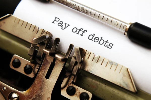 Splatit dluhy — Stock fotografie