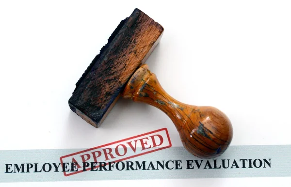 Employee performance evaluation form — Stock Photo, Image