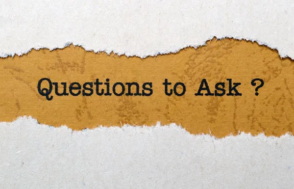Preguntas que debe hacer — Foto de Stock