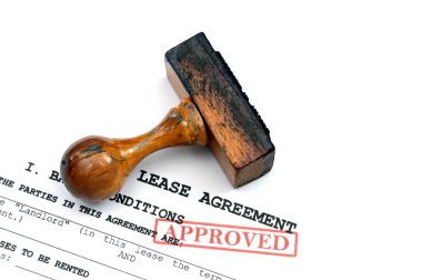 Lease agreement - approved clipart