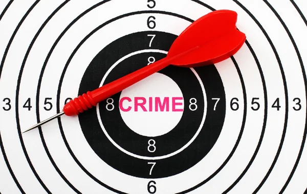 Crime target concept — Stock Photo, Image