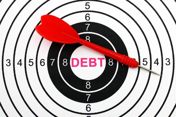 Objectivo da dívida — Fotografia de Stock