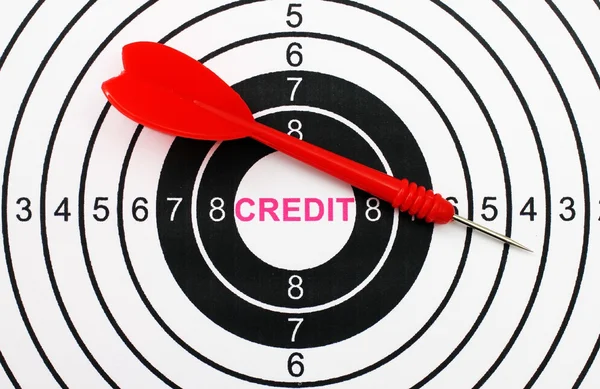 Credit target — Stock Photo, Image