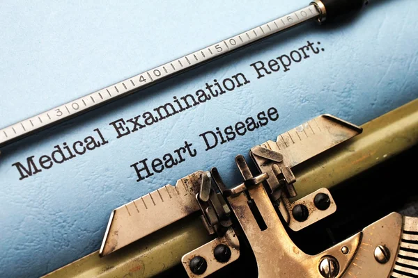 Medical report - Heart disease — Stock Photo, Image