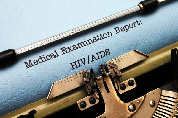 Relatório médico - HIV AIDS — Fotografia de Stock