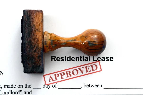 Residential lease - approved — Stock Photo, Image