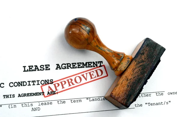 Lease agreement — Stock Photo, Image