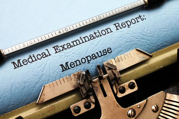 Relatório médico - menopausa — Fotografia de Stock
