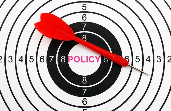 Policy target concept — Stock Photo, Image