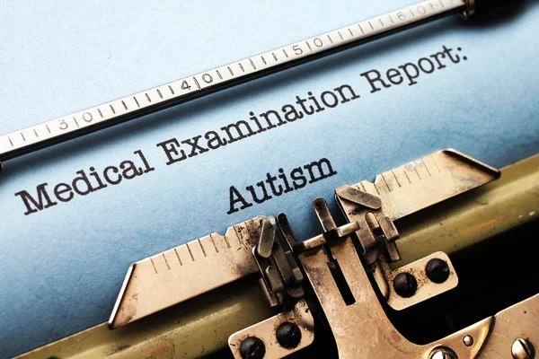 Medicinsk rapport - autism — Stockfoto