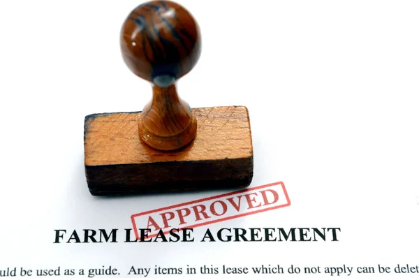 Farm lease agreement — Stock Photo, Image