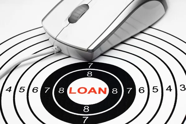 Loan target concept — Stock Photo, Image