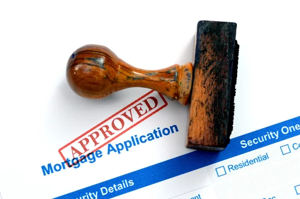 Mortgage form - approved — Stock Photo, Image