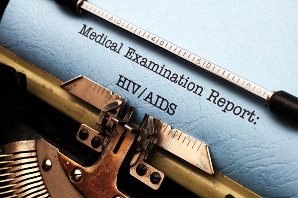 Hiv - aids rapport — Stockfoto