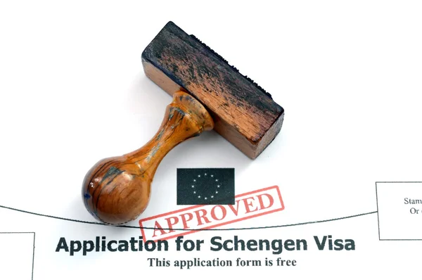 Application for Schengen visa — Stock Photo, Image