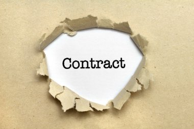 Kağıt delik sözleşme metni