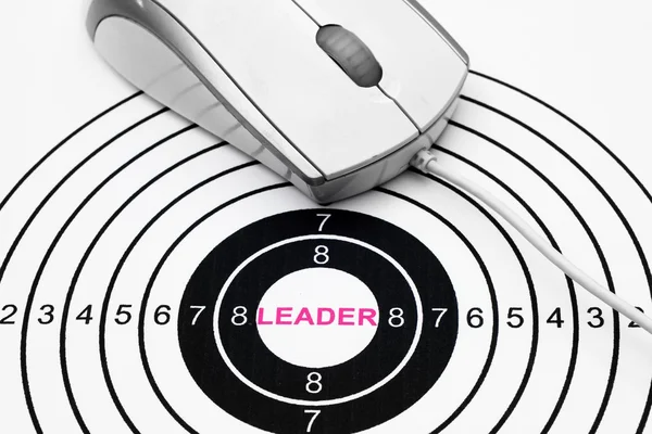 Leader target concept — Stock Photo, Image