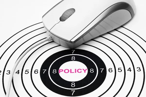 Policy target concept — Stock Photo, Image