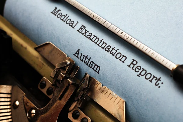 Medicinsk rapport - autism — Stockfoto