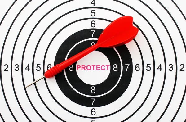 Protect target concept — Stock Photo, Image