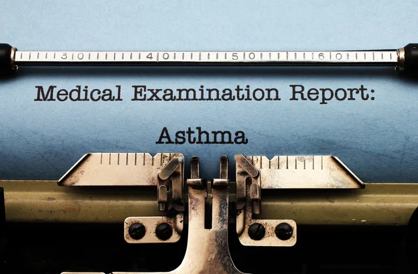 Medical report - Asthma — Stock Photo, Image