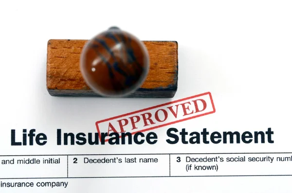 Life insurance statement — Stock Photo, Image