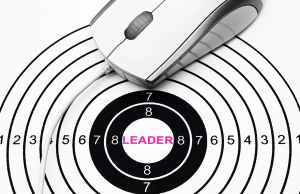 Leader doel-concept — Stockfoto