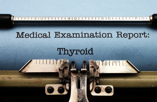 Rapport médical - Thyroïde — Photo