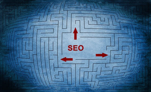 Seo maze concept — Stock Photo, Image