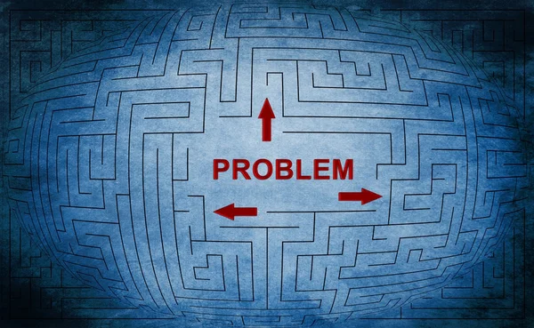 Problem maze concept — Stock Photo, Image