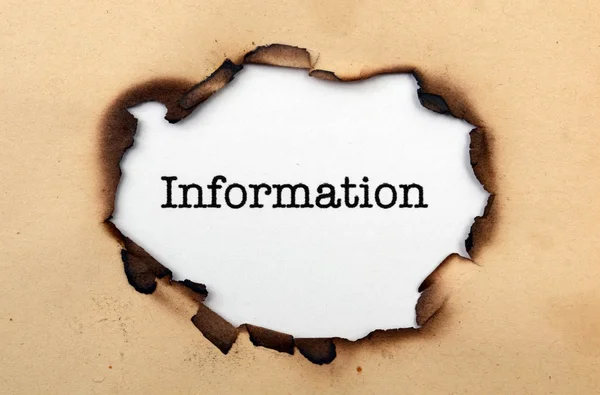 Information — Stockfoto