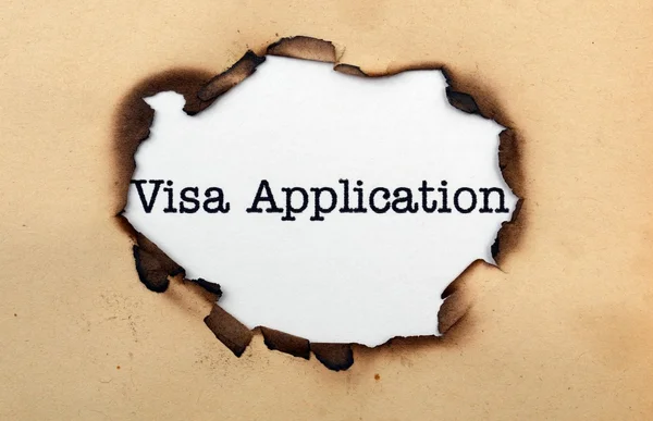 Visa application — Stock Photo, Image