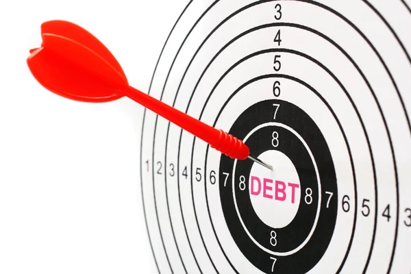 Objetivo de la deuda — Foto de Stock