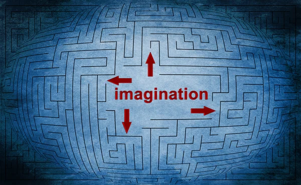 Concetto labirinto di immaginazione — Foto Stock