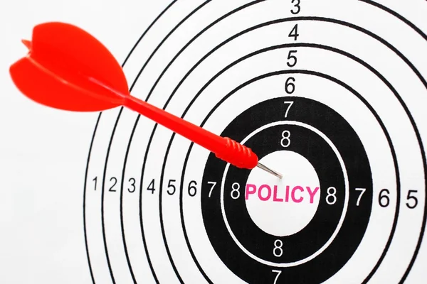 Policy target — Stock Photo, Image