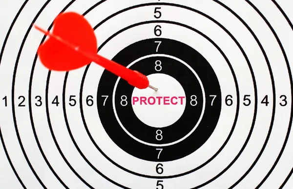 Protect target concept — Stock Photo, Image