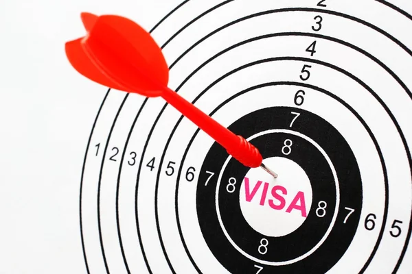 Visa cíl — Stock fotografie