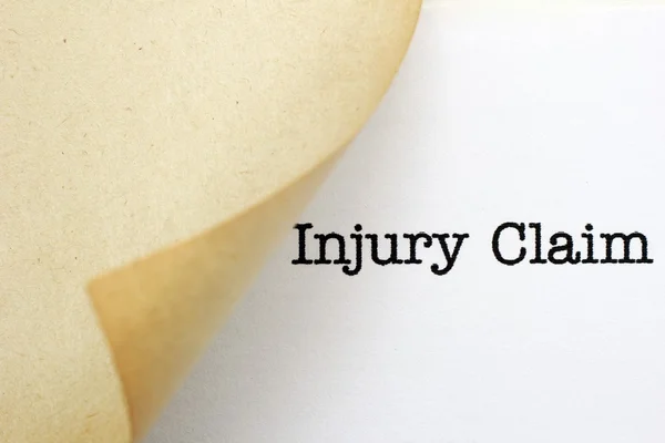 Injury claim Stock Picture