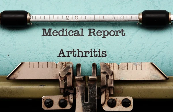 Medische verslag-artritis — Stockfoto