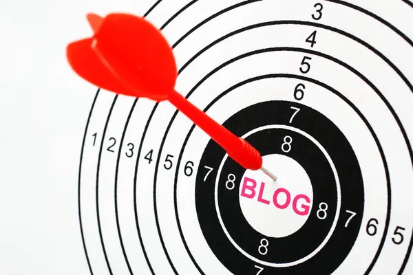 Blog target — Stock Photo, Image