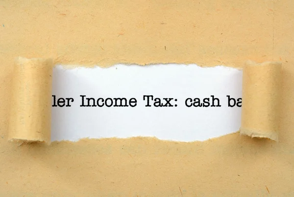 Income tax — Stock Photo, Image