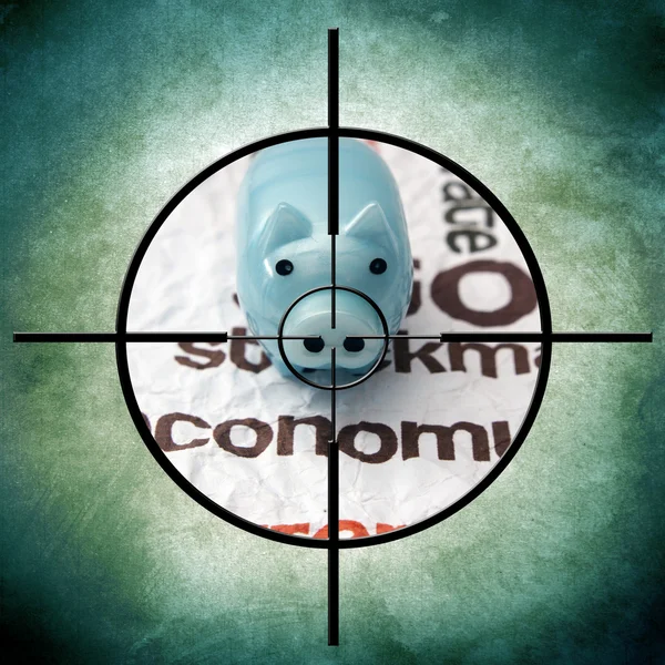 Piggy bank cél — Stock Fotó