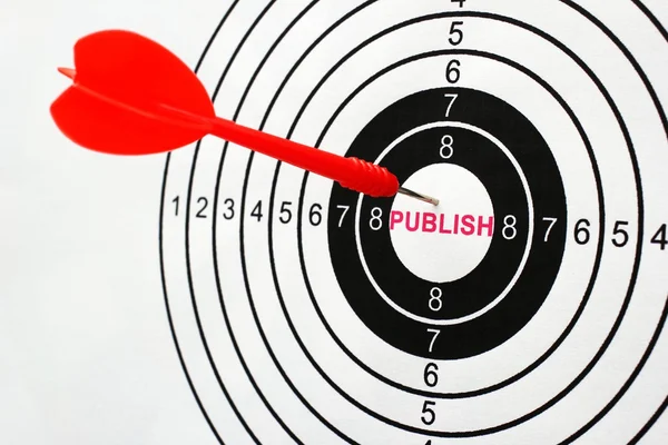 Publish target — Stock Photo, Image