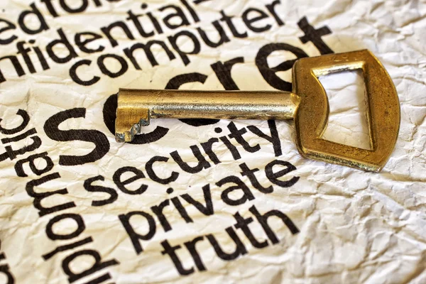 Sicherheit private Wahrheit — Stockfoto