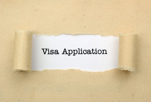 Visa application — Stock Photo, Image