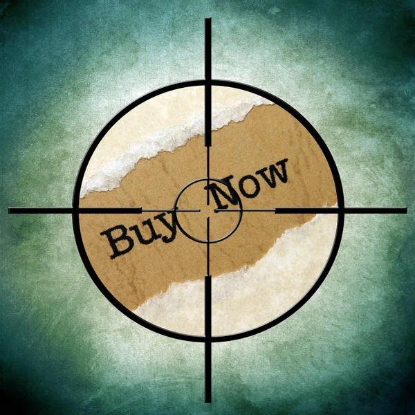 Köp nu mål — Stockfoto