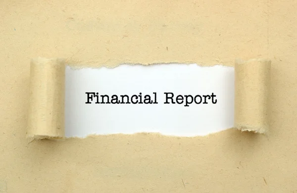 Financieel verslag — Stockfoto