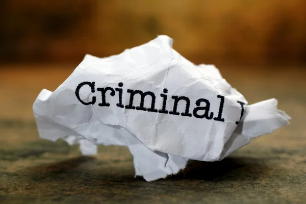 Criminoso — Fotografia de Stock